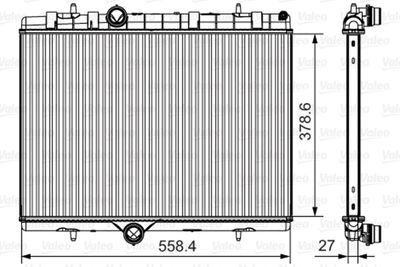 Radiators, Motora dzesēšanas sistēma VALEO 735630