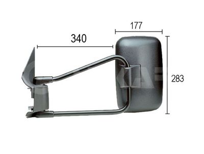 Ārējais atpakaļskata spogulis ALKAR 9201963