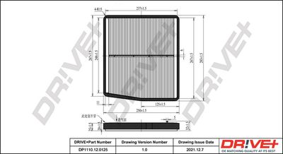 Фильтр, воздух во внутренном пространстве Dr!ve+ DP1110.12.0125