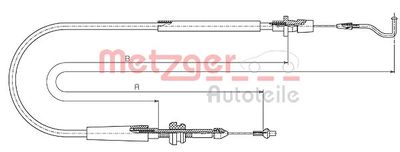 Akseleratora trose METZGER 11.0636