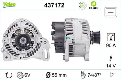 Генератор VALEO 437172
