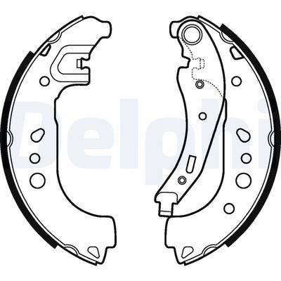 Комплект тормозных колодок DELPHI LS2109