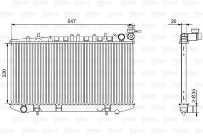 Radiators, Motora dzesēšanas sistēma VALEO 701529