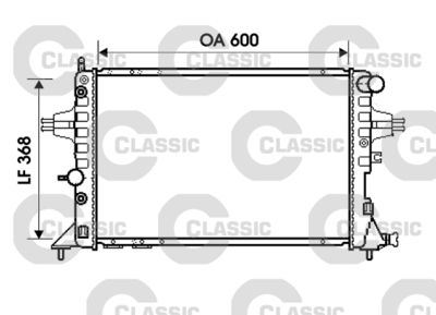 Radiators, Motora dzesēšanas sistēma VALEO 234388