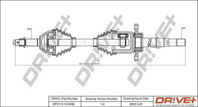 Приводной вал Dr!ve+ DP2110.10.0438