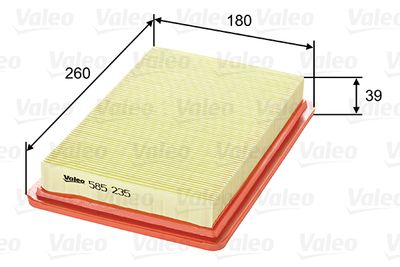 Воздушный фильтр VALEO 585235