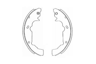 Bremžu loku komplekts KAVO PARTS KBS-7436
