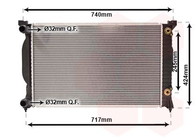 Radiators, Motora dzesēšanas sistēma VAN WEZEL 03002202