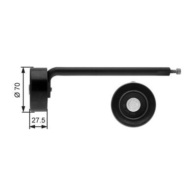 Siksnas spriegotājs, Ķīļsiksna GATES T39088