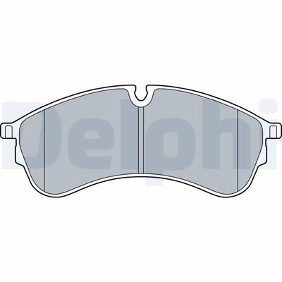 Комплект тормозных колодок, дисковый тормоз DELPHI LP3545
