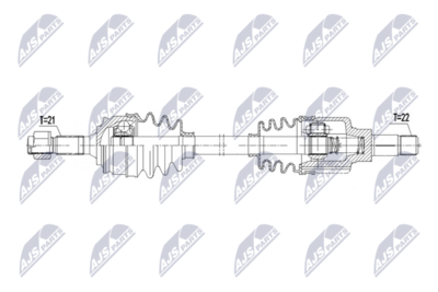 Piedziņas vārpsta NTY NPW-CT-176