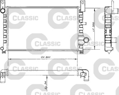 Radiators, Motora dzesēšanas sistēma VALEO 230484