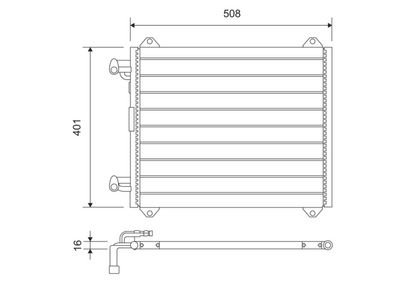 Конденсатор, кондиционер VALEO 817570