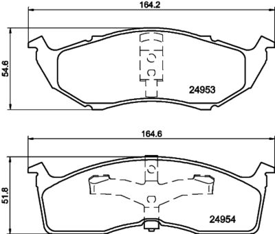 Комплект тормозных колодок, дисковый тормоз HELLA PAGID 8DB 355 014-971