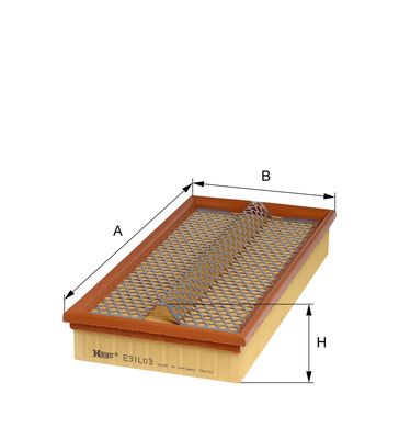 Gaisa filtrs HENGST FILTER E31L03