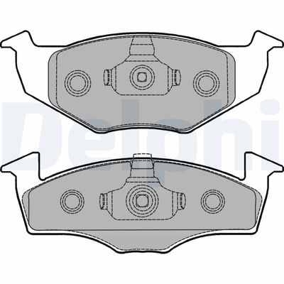 Bremžu uzliku kompl., Disku bremzes DELPHI LP1249