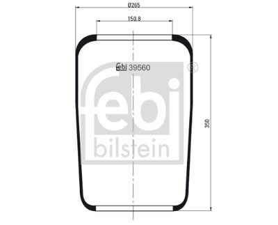 Pneimoatsperes spilvens, Pneimopiekare FEBI BILSTEIN 39560