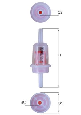 Топливный фильтр MAHLE KL 23