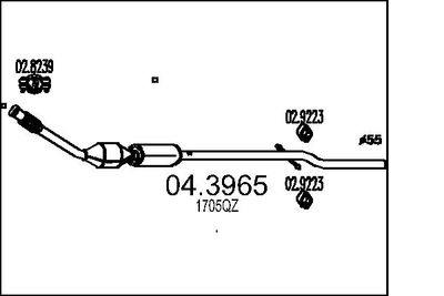 Катализатор MTS 04.3965