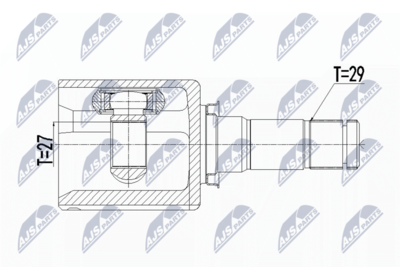 Шарнирный комплект, приводной вал NTY NPW-FR-087