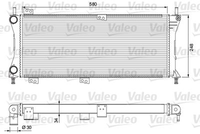 Radiators, Motora dzesēšanas sistēma VALEO 232792