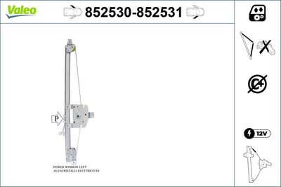 Стеклоподъемник VALEO 852530