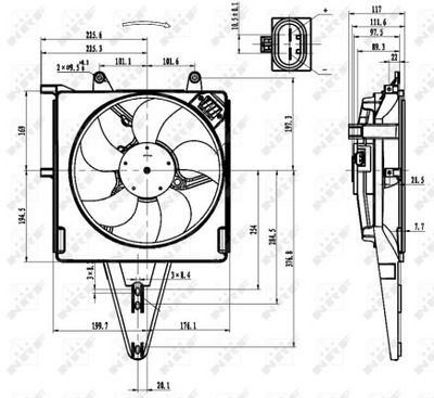 Ventilators, Motora dzesēšanas sistēma NRF 47431