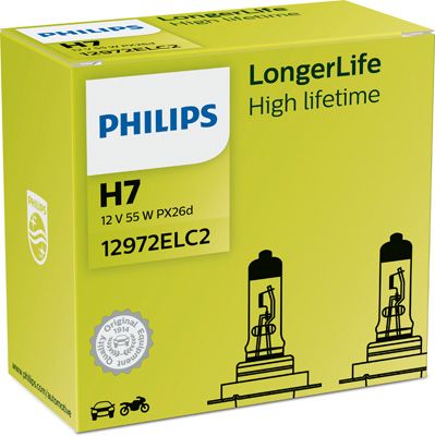 Лампа накаливания, фара дальнего света PHILIPS 12972ELC2