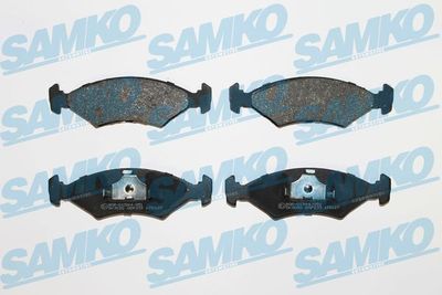 Комплект тормозных колодок, дисковый тормоз SAMKO 5SP233