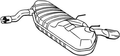 Izplūdes gāzu trokšņa slāpētājs (pēdējais) BOSAL 185-121