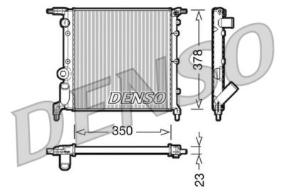 Radiators, Motora dzesēšanas sistēma DENSO DRM23005