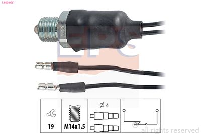 Выключатель, фара заднего хода EPS 1.860.055