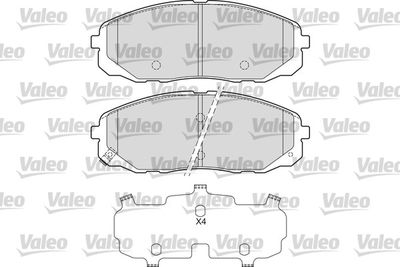 Bremžu uzliku kompl., Disku bremzes VALEO 601682