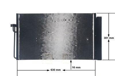 Конденсатор, кондиционер MAHLE AC 345 000S