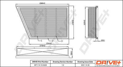 Воздушный фильтр Dr!ve+ DP1110.10.0529
