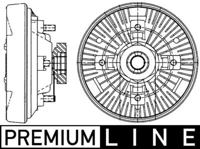 Sajūgs, Radiatora ventilators MAHLE CFC 208 000P