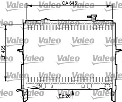 Радиатор, охлаждение двигателя VALEO 735505
