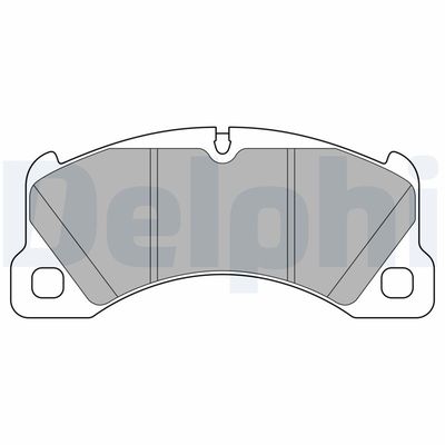 Комплект тормозных колодок, дисковый тормоз DELPHI LP3629