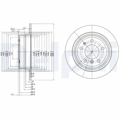 Bremžu diski DELPHI BG2437