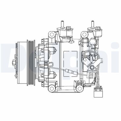 Компрессор, кондиционер DELPHI CS20515