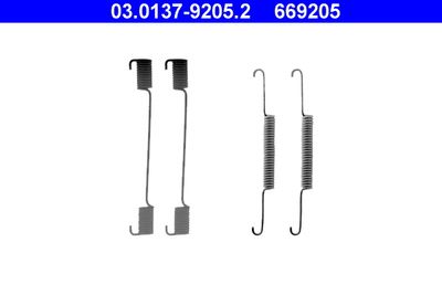 Комплектующие, тормозная колодка ATE 03.0137-9205.2