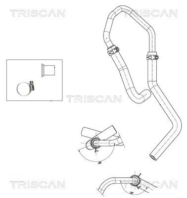 Гидравлический шланг, рулевое управление TRISCAN 8516 29059