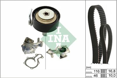 Ūdenssūknis + Zobsiksnas komplekts Schaeffler INA 530 0841 30