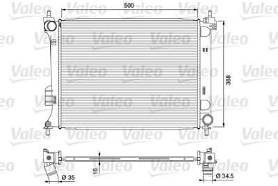 Radiators, Motora dzesēšanas sistēma VALEO 701729