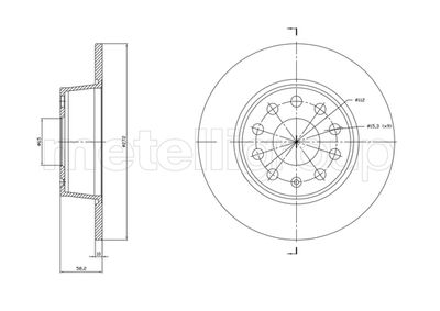 Bremžu diski METELLI 23-1863C