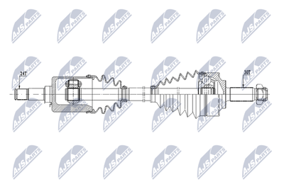 Приводной вал NTY NPW-ME-187
