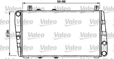 Радиатор, охлаждение двигателя VALEO 730375
