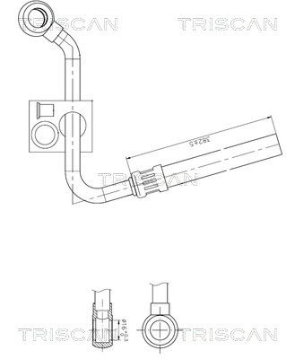 Гидравлический шланг, рулевое управление TRISCAN 8516 11025