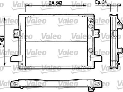 Radiators, Motora dzesēšanas sistēma VALEO 883787