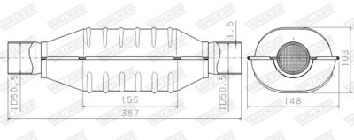 Katalizators, Universāls WALKER 65995